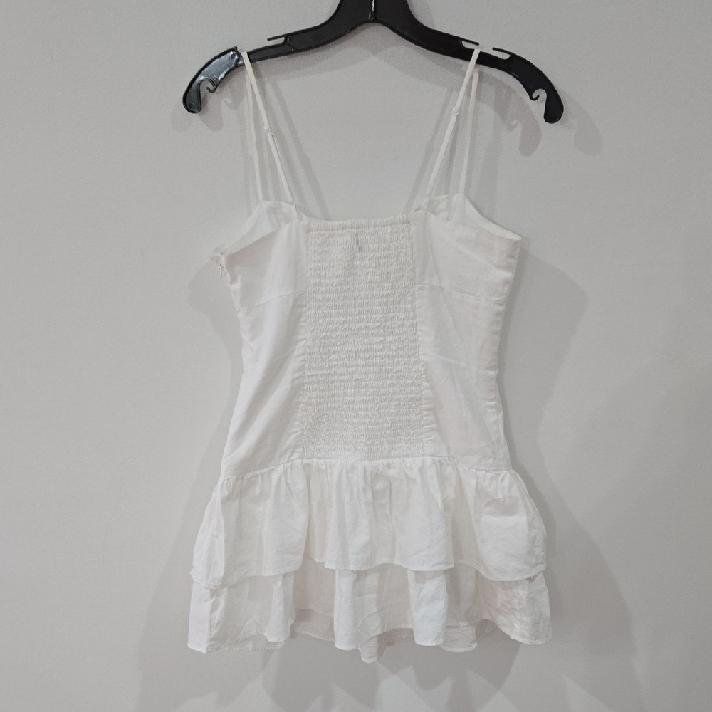 Sunday Best Sz 2 Ivory Layered Spaghetti Strap Cami Top